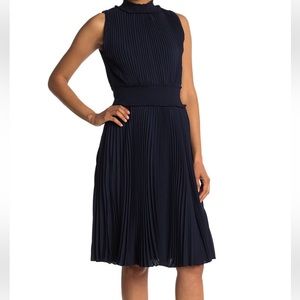 Nanette Lapore black and gold pleated dress, size 4